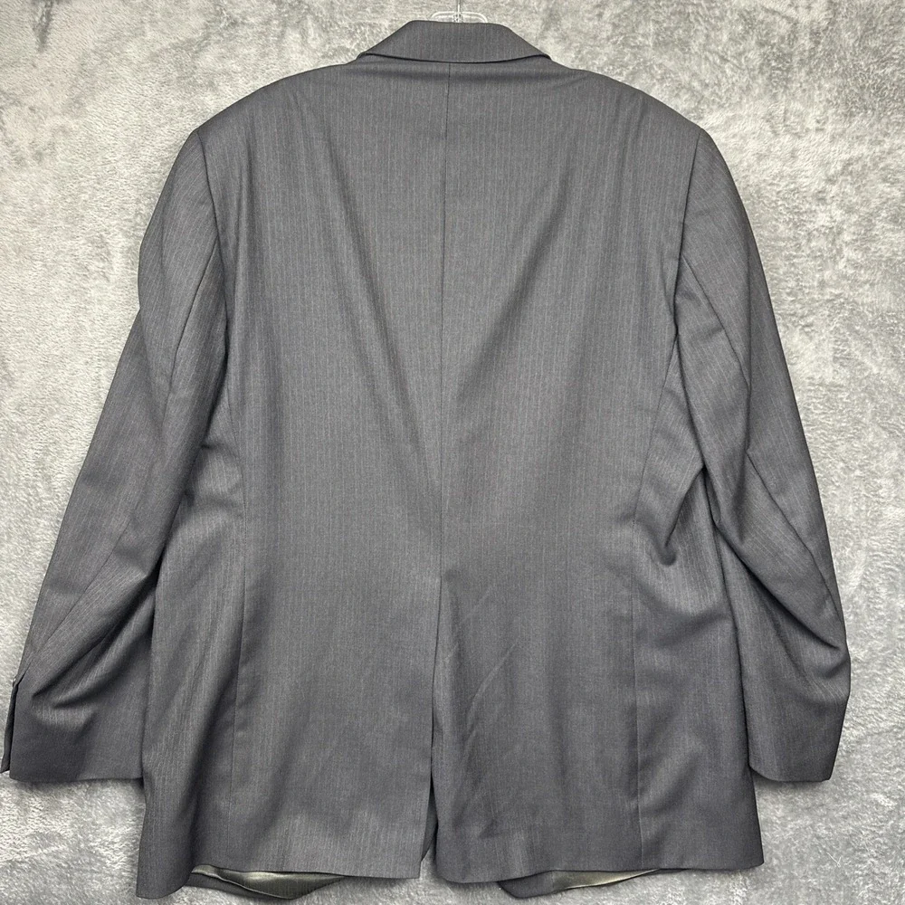 Botany 500 Blazer Jacket Men's 44R Charcoal Pinstripe Blazer Woolmark Canada EUC